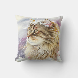 Oreiller à lancer de chats de Sibérie