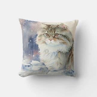 Oreiller à lancer de chats de Sibérie