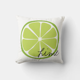 Oreiller à lancer de citron vert d'été
