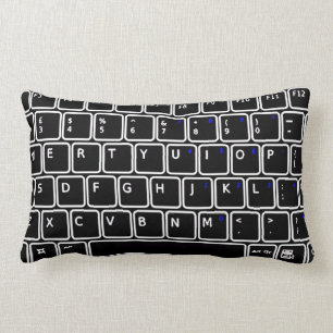 Oreiller à lancer de conception de clavier d'ordin