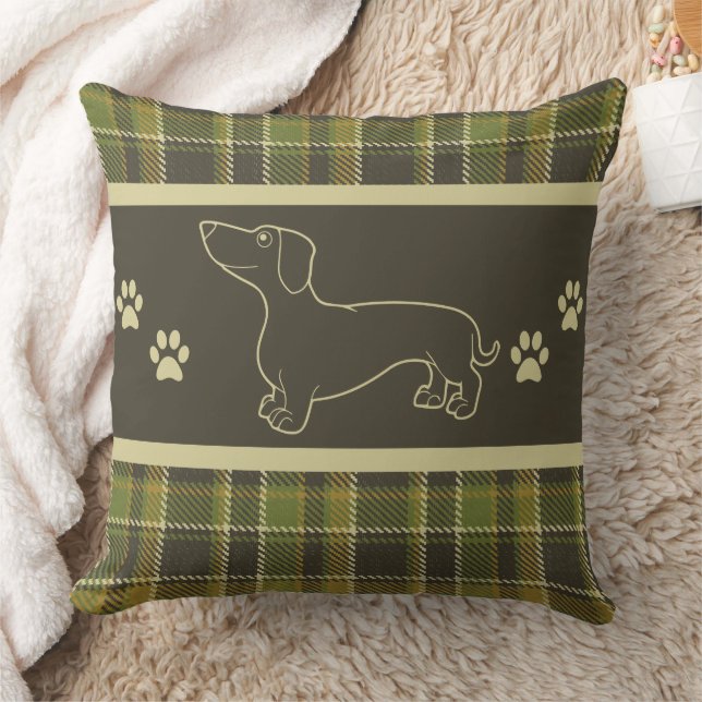 Oreiller à lancer de Dachshund vert (Couverture)