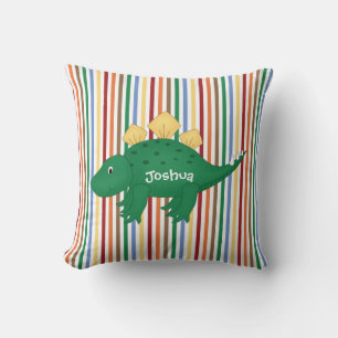 Oreiller à lancer de dinosaure pour enfant coloré