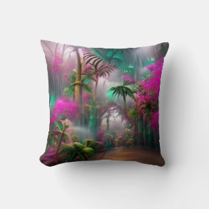 Oreiller à lancer de forêt tropicale