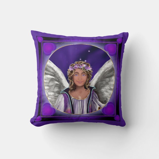 Oreiller à lancer de l'âme pourpre (Recto)