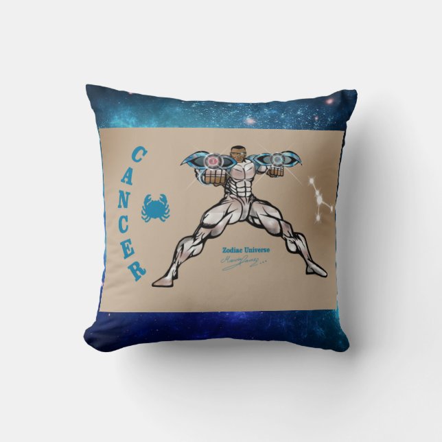 Oreiller à lancer de l'Univers du zodiaque (Recto)