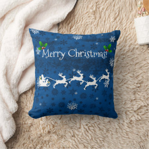 Oreiller à lancer de manche et de rennes Père Noël