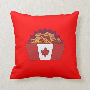 Oreiller à lancer de poutine