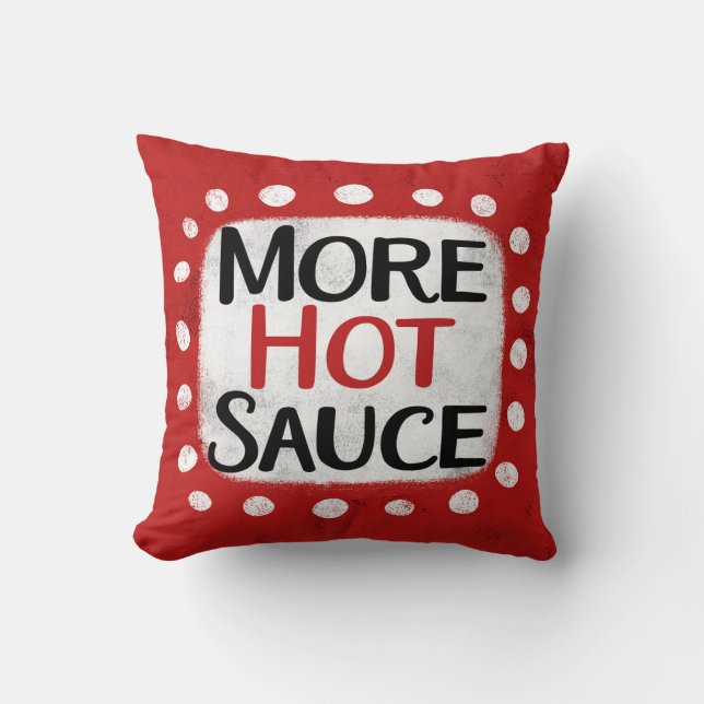 Oreiller à lancer de sauce plus chaud (Recto)