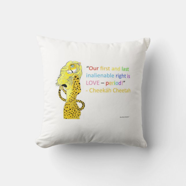Oreiller à lancer de tolérance LGBTQI (Recto)