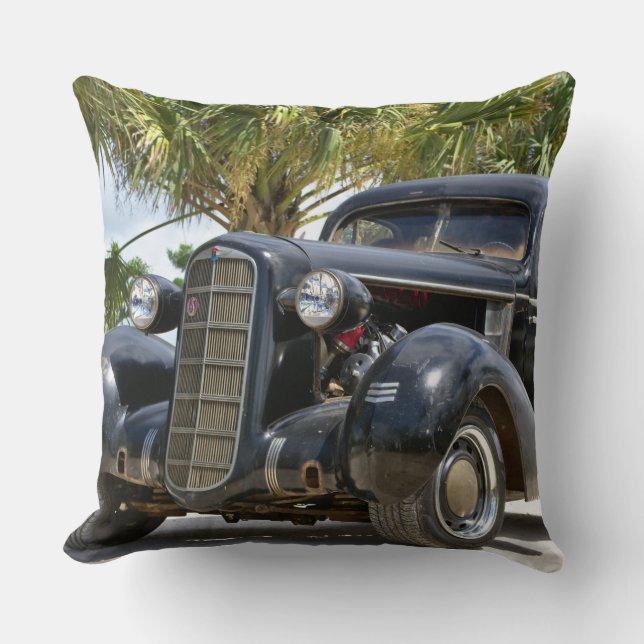 Oreiller à lancer de voiture antique (Recto)