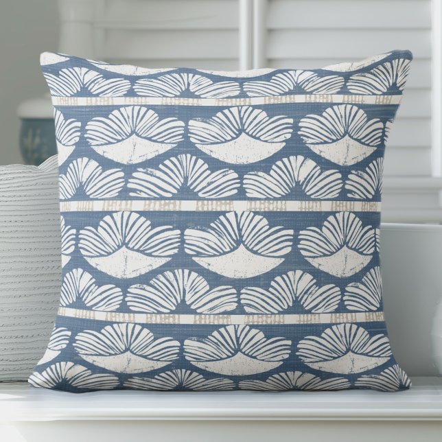 Oreiller à lancer décoratif bleu (Créateur téléchargé)