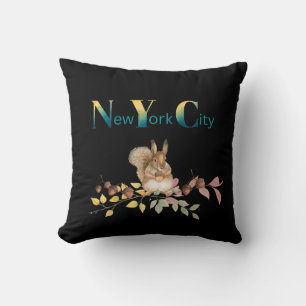 Oreiller à lancer d'écureuil de New York