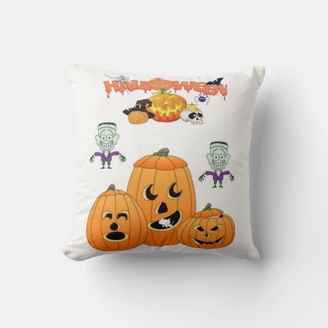 Oreiller à lancer d'Halloween (Recto)