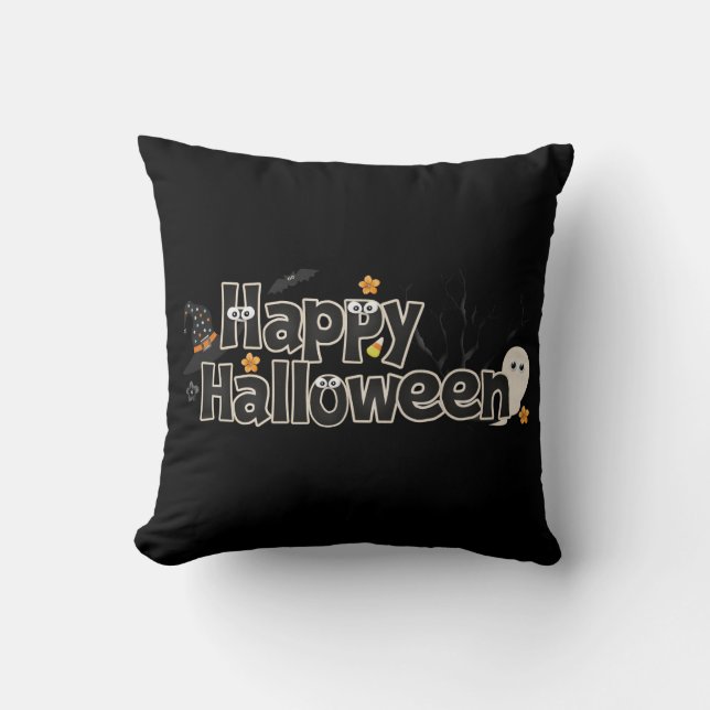 Oreiller à lancer d'Halloween (Recto)
