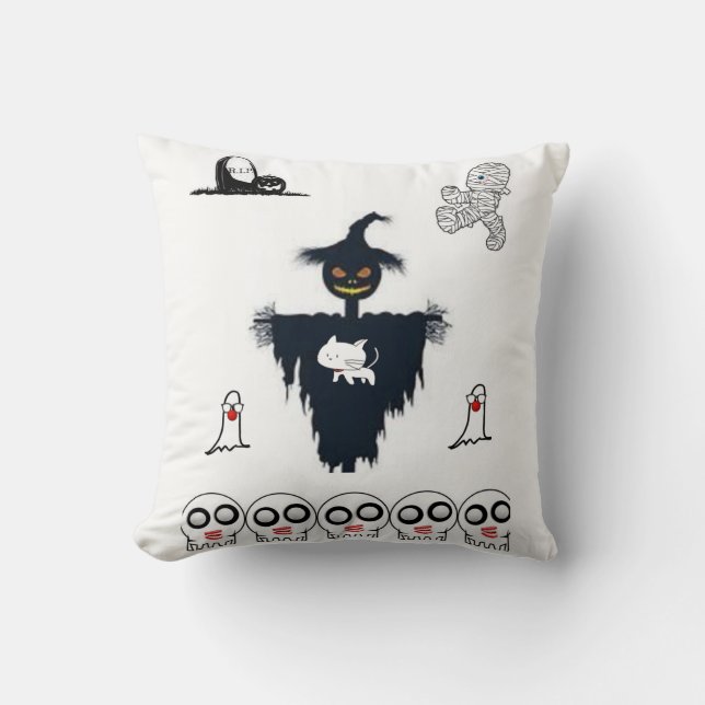 Oreiller à lancer d'Halloween (Recto)
