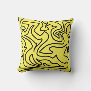 Oreiller à lancer élégant, coussin d'art Abstrait