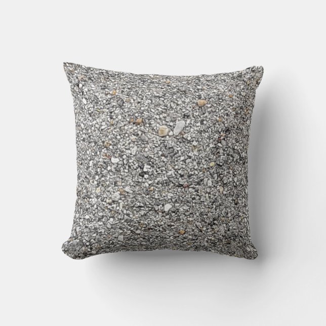Oreiller à lancer en argent avec de minuscules roc (Recto)