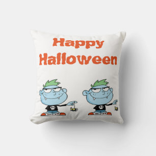 Oreiller à lancer en polyester d'Halloween 16" x 1