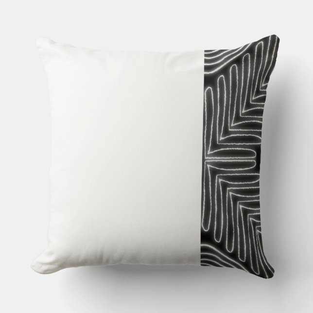 Oreiller à lancer en tissu de boue Boomerang (Recto)
