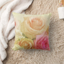 Oreiller à lancer floral