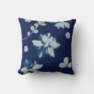 Oreiller à lancer floral de la Marine