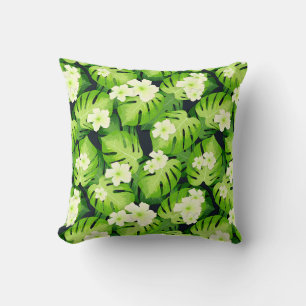 Oreiller à lancer floral tropical