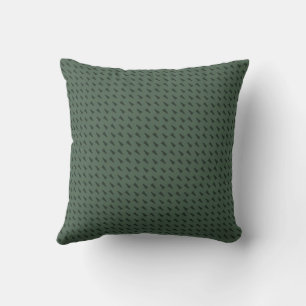 Oreiller à lancer géométrique vert chasseur