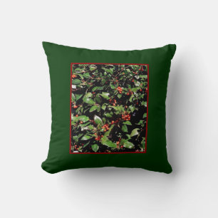 Oreiller à lancer Holly & Berries