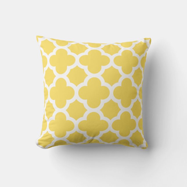 Oreiller à lancer jaune (Recto)