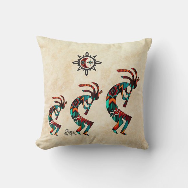 Oreiller à lancer Kokopelli Sud-Ouest (Recto)