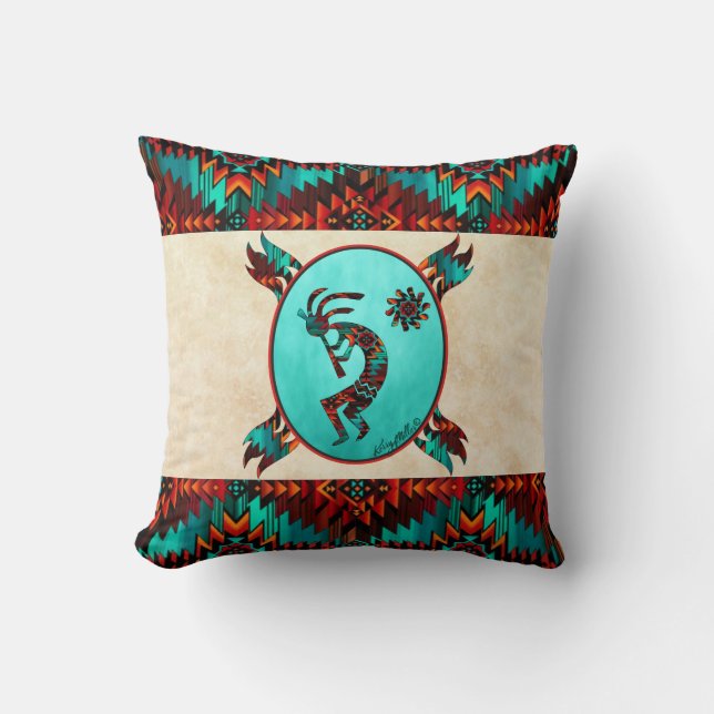 Oreiller à lancer Kokopelli Sud-Ouest (Recto)