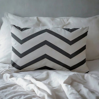Oreiller à lancer moderne Motif Zigzag