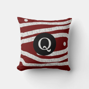 Oreiller à lancer Monogram "Vin de Bourgogne" Abst