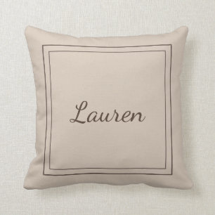 Oreiller à lancer monogramme