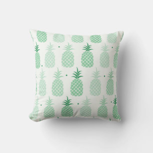 Oreiller à lancer Motif à ananas vert