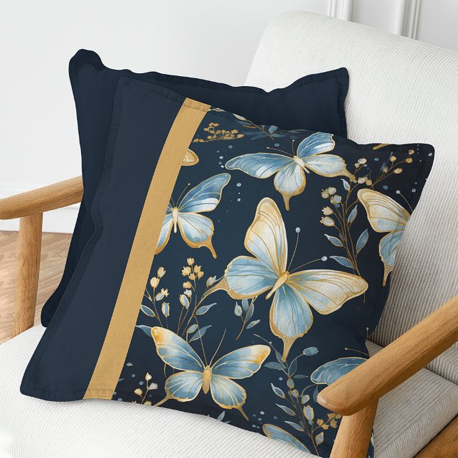 Oreiller à lancer motif Bleu Papillon (Créateur téléchargé)
