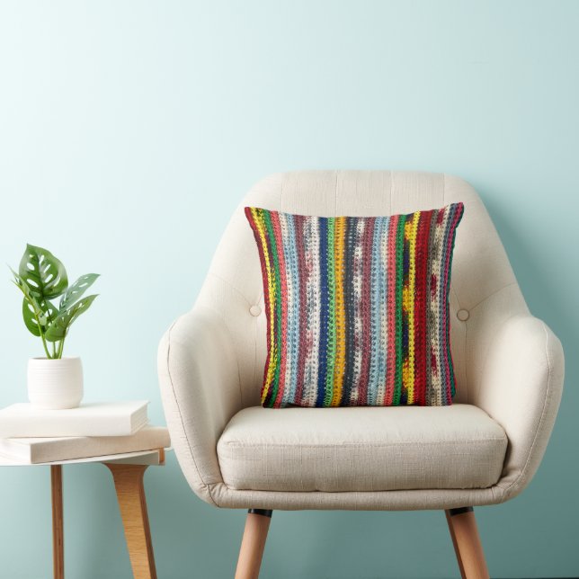 Oreiller à lancer Motif Crochet (Chaise)