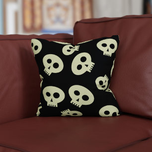 Oreiller à lancer noir Motif mignon