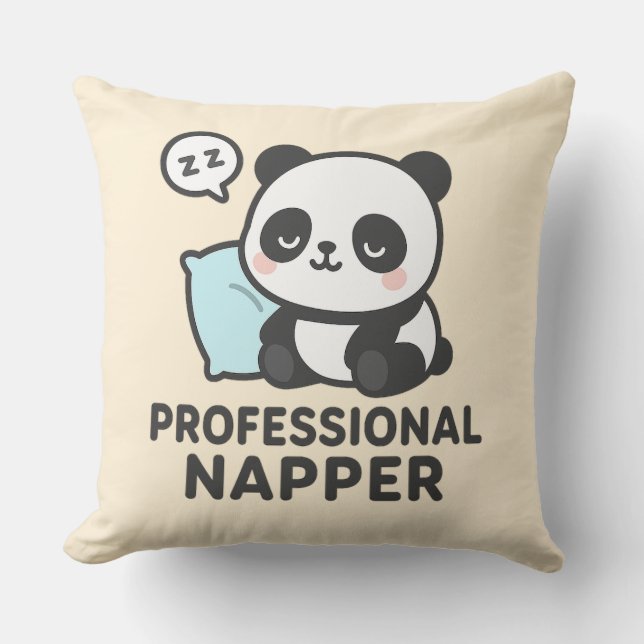 Oreiller à lancer Panda Napper Professionnel (Recto)