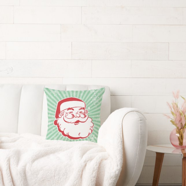Oreiller à lancer Père Noël moderne du milieu du s (Canapé)