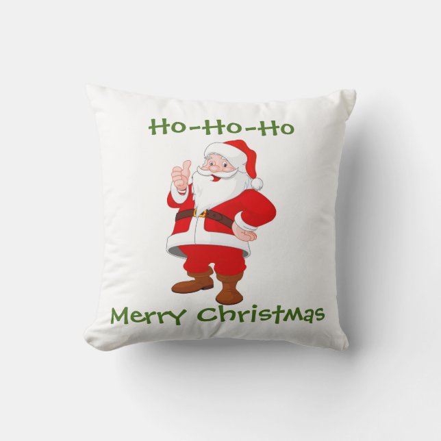 Oreiller à lancer Père Noël réversible (Recto)