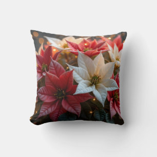 Oreiller à lancer Poinsettia 1