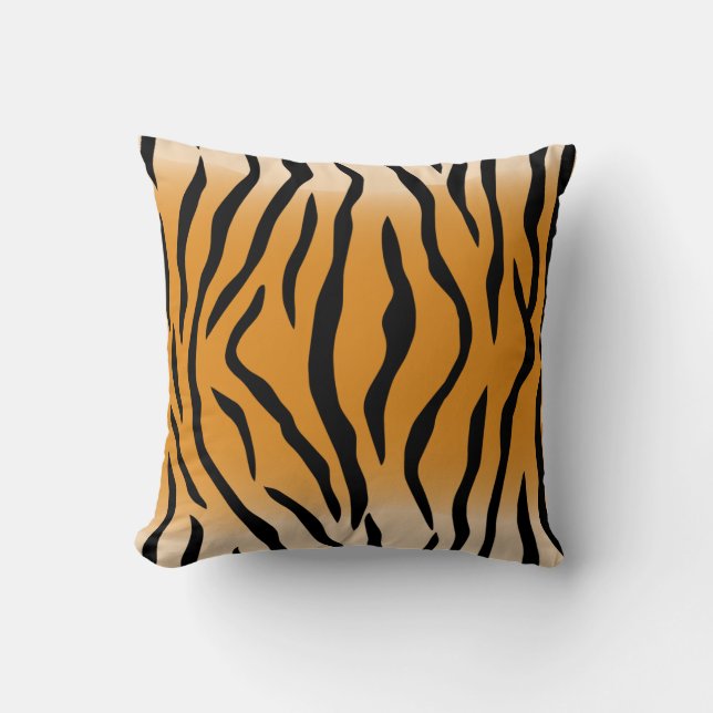 Oreiller à lancer pour Motif d'impression de tigre (Recto)