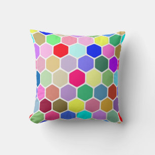 Oreiller à lancer réversible Hexagon