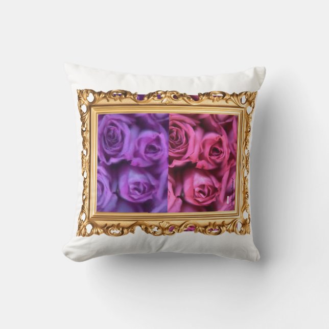 Oreiller à lancer rose (Recto)