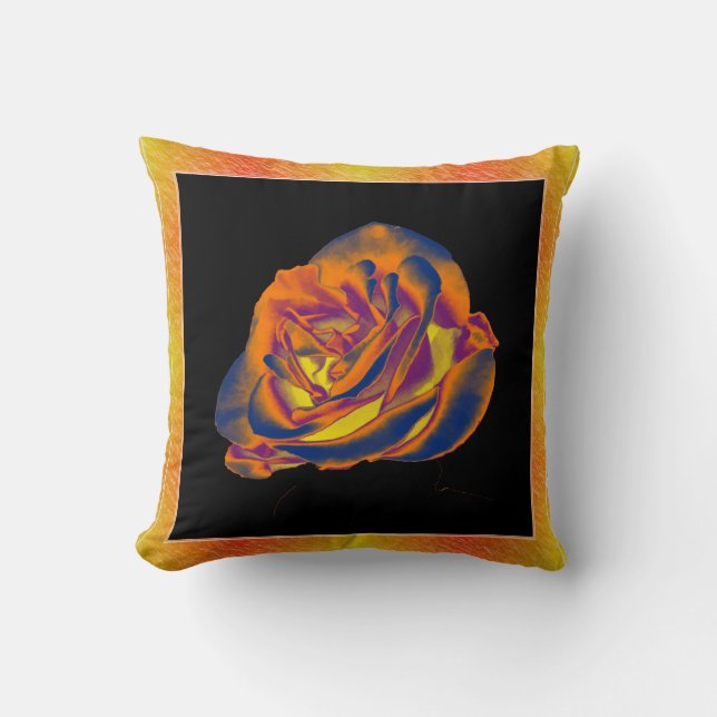 Oreiller à lancer Rose orange (Recto)