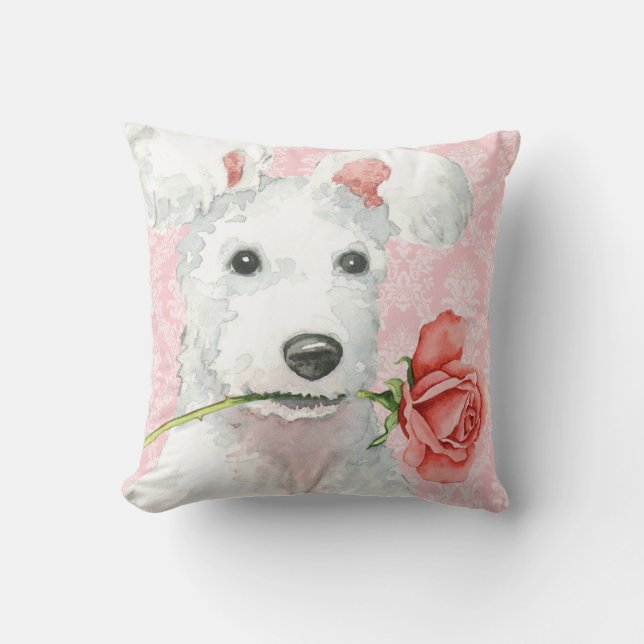 Oreiller à lancer Rose Valentine Pumi (Recto)