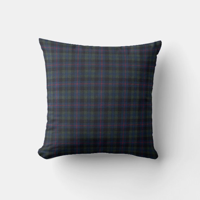 Oreiller à lancer Tartan 16 po x 16 po (Recto)