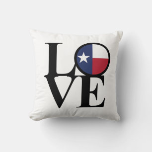 Oreiller à lancer Texas LOVE