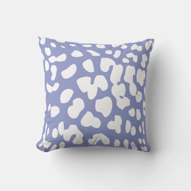 Oreiller à lancer violet et Empreinte de léopard b (Recto)